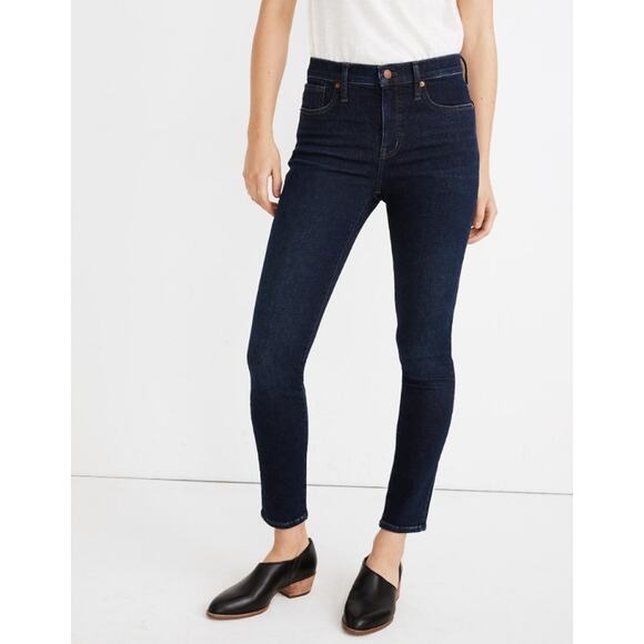 Madewell 9" Mid-Rise Skinny Jeans in Orland Wash TENCEL Denim Edition size 24 - Picture 4 of 6